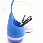 Wholesale Loud Sound Portable Touch Light with Pen Holder Bluetooth Speaker T6 (Blue)